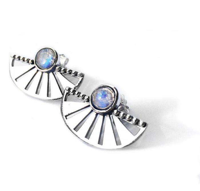 Adrift Earrings With Moonstone