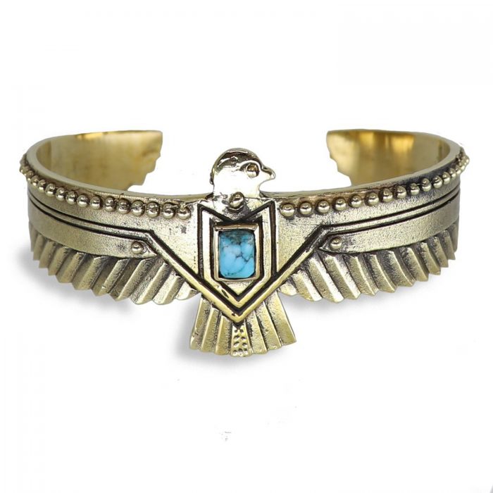 Thunderbird Cuff German Brass