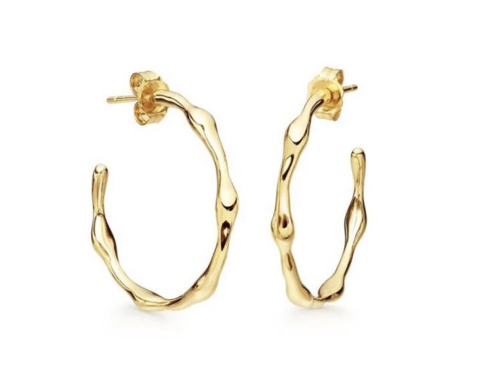 Lindi Kingi Gold Fluid Hoops