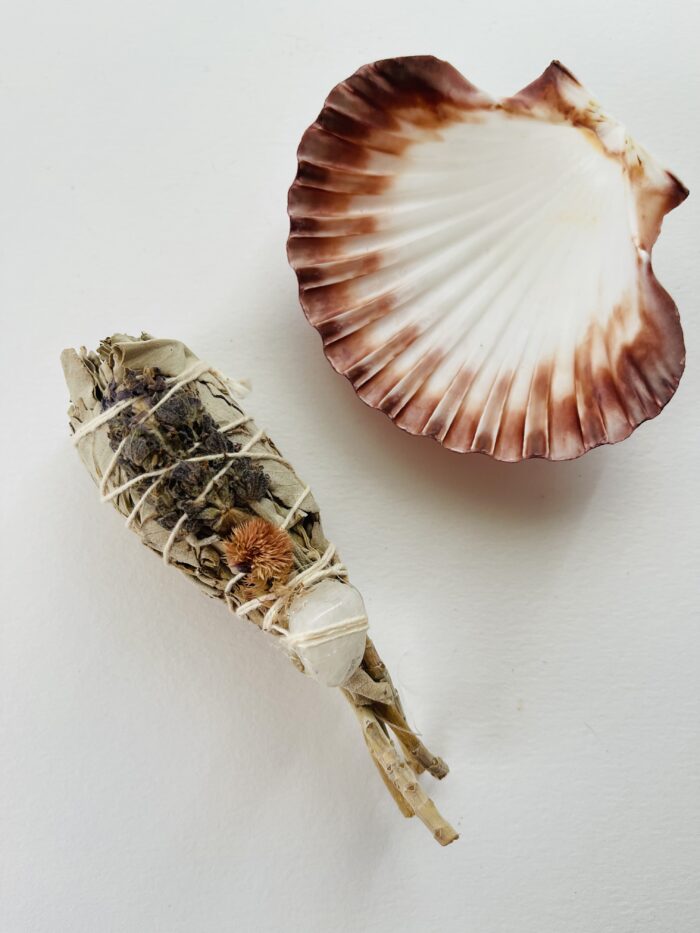 Smudge: Sage + Wild Flowers + Quartz