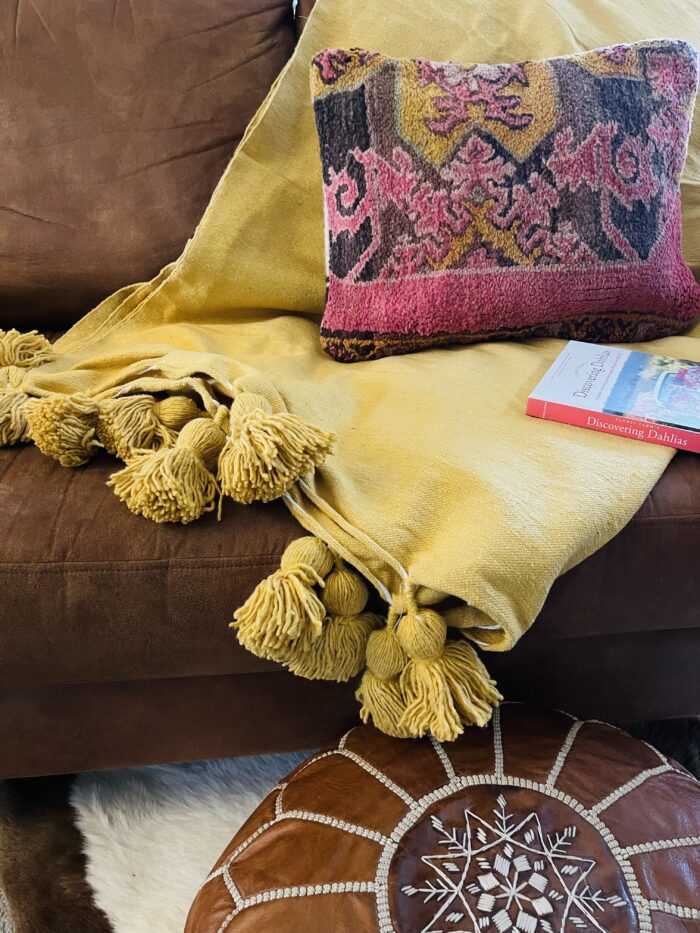 Blanket: Moroccan Pom Pom/Sunflower Yellow