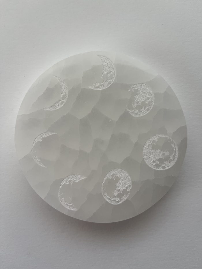 Selenite Charging Plate/ Moon Phases